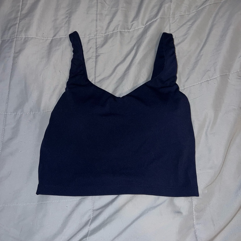 Aerie Workout crop top Navy Blue